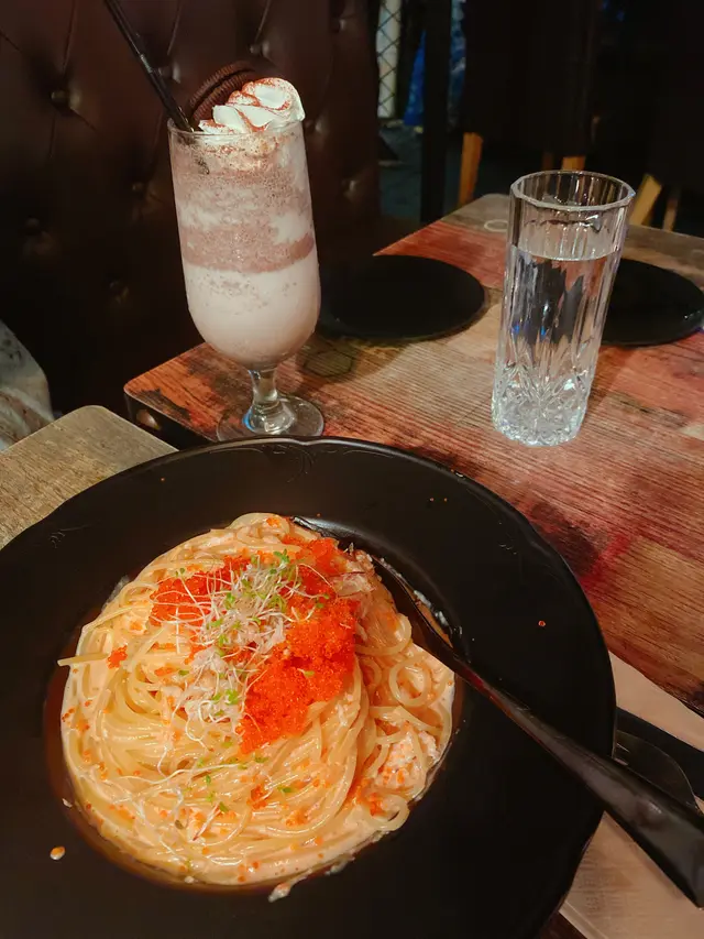 明太子蟹肉忌廉燴意粉