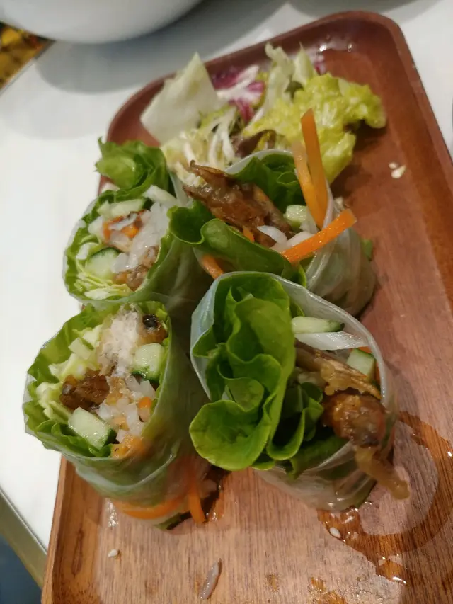 炸軟殼蟹米紙卷