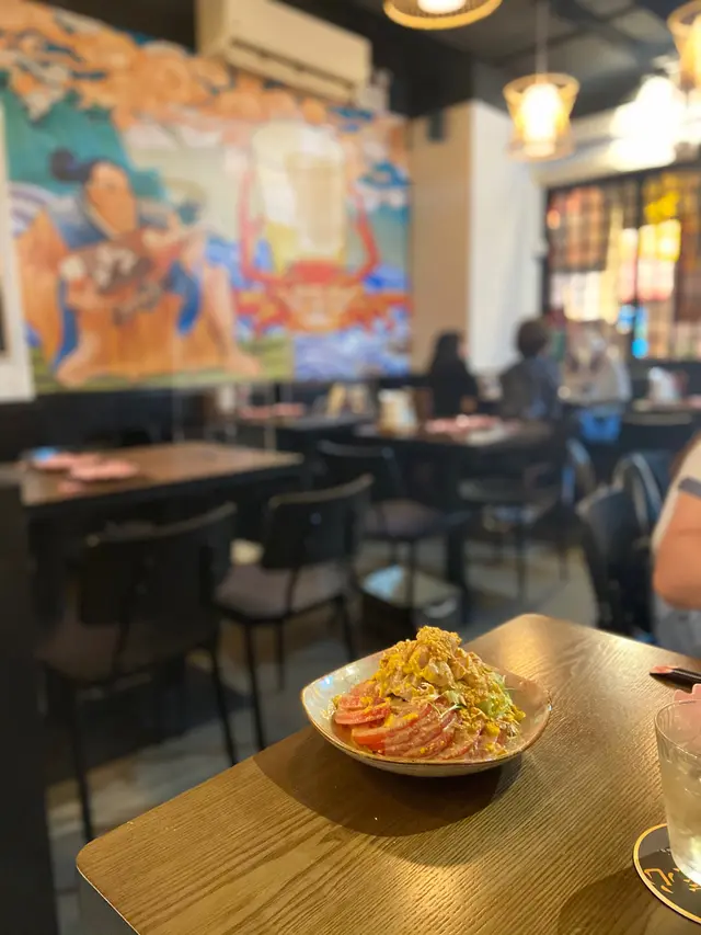 胡麻蕃茄豚肉沙律