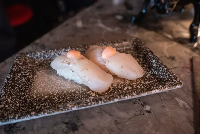 明太子醬帶子炙燒壽司