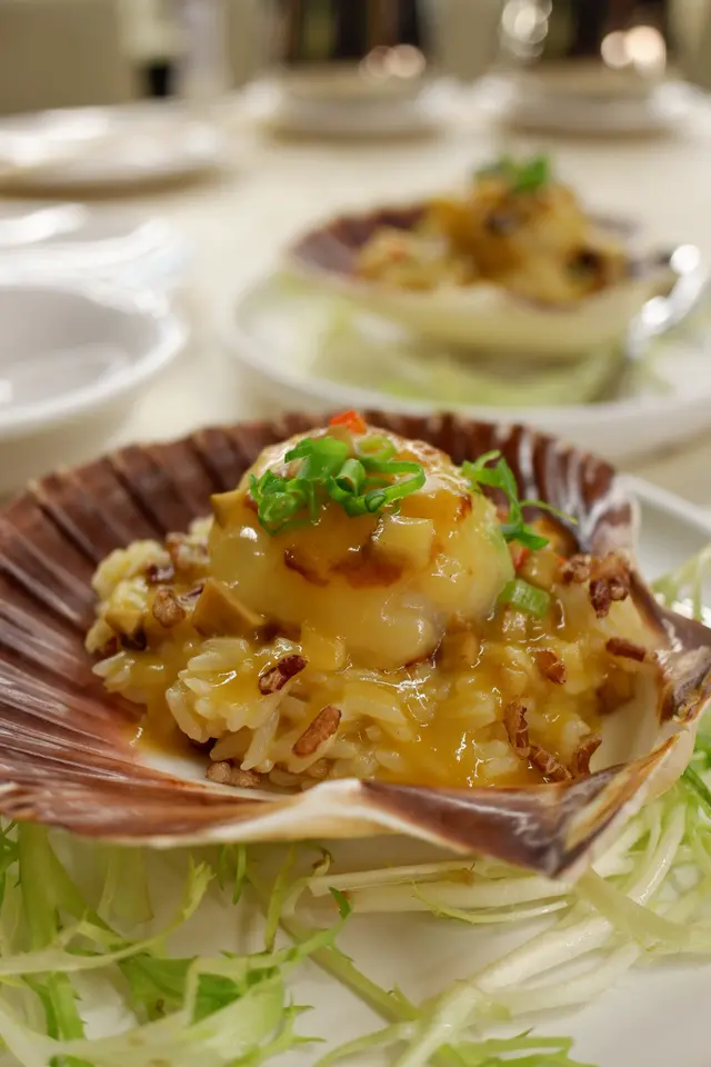 北海道珍寶帶子配牡丹蝦汁鴛鴦米