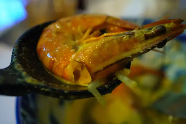 海蝦有3隻，連殼大隻