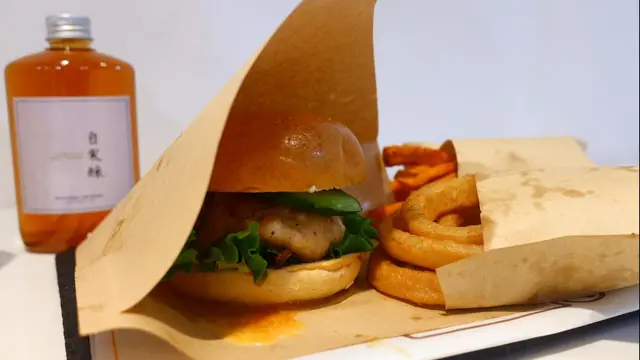 黃金流沙蝦醬堡