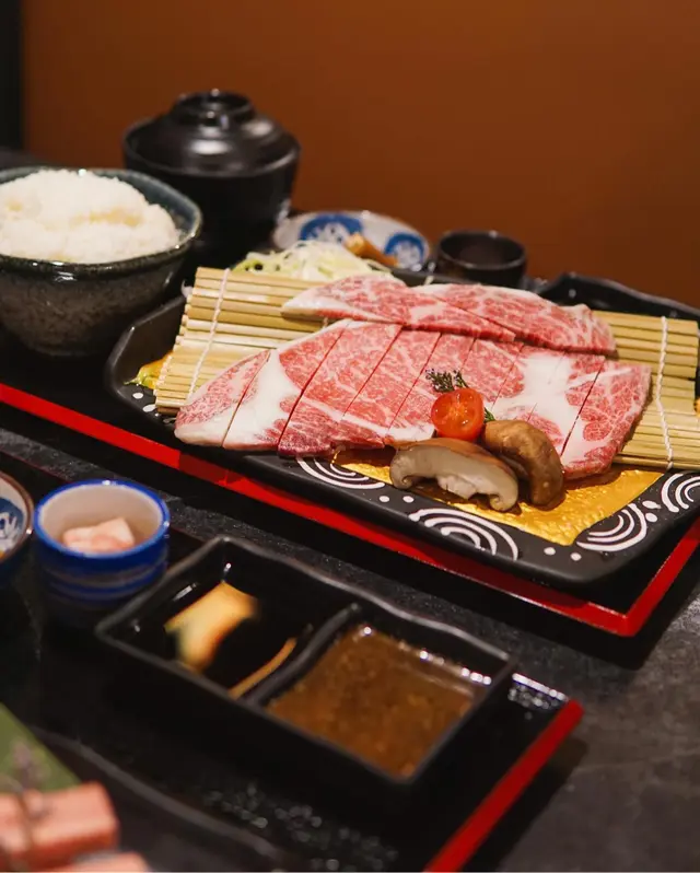 石燒A4和牛肉眼定食