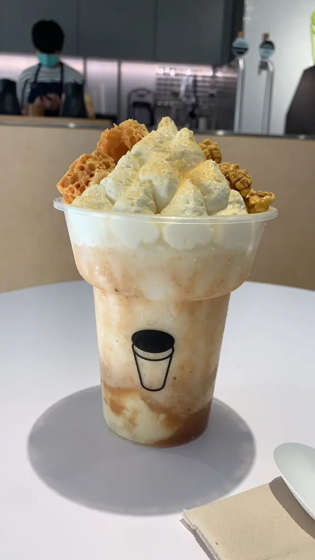 焦糖海鹽粉雪冰