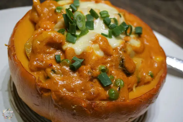 日本南瓜焗海鮮飯