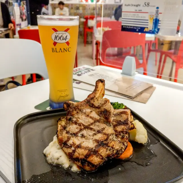 香烤豬斧頭扒配扒鮮菠蘿