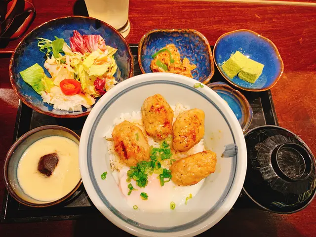 自家製雞肉丸丼定食