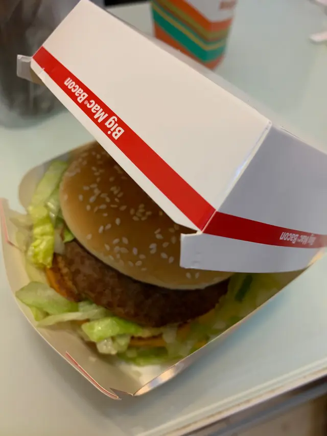 沒有bacon的big  mac  bacon