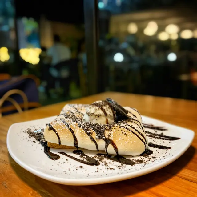 烤棉花糖配年糕多士伴雪糕 