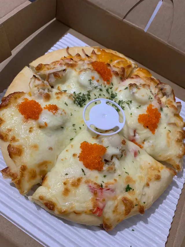 千島醬蟹棒蟹子帆立貝薄餅