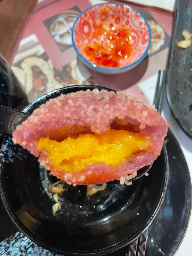 紫薯流心球