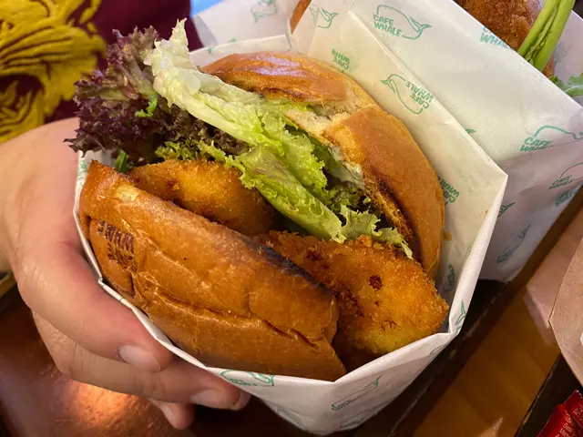  黑松露醬沙巴龍躉漢堡