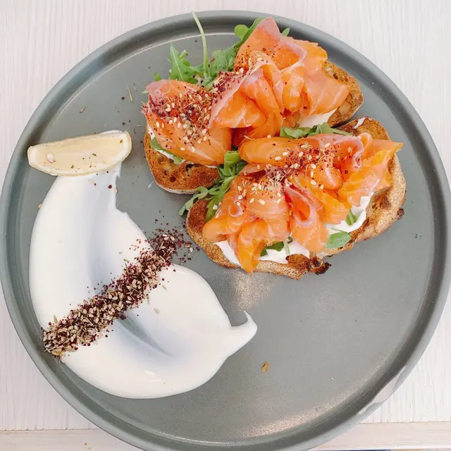 Smoked Salmon on Soughdough Rye