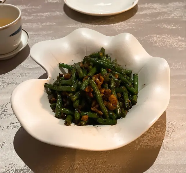 欖菜肉碎乾煸法邊豆