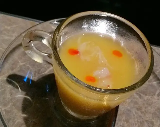 海膽蟹肉粟米凍湯