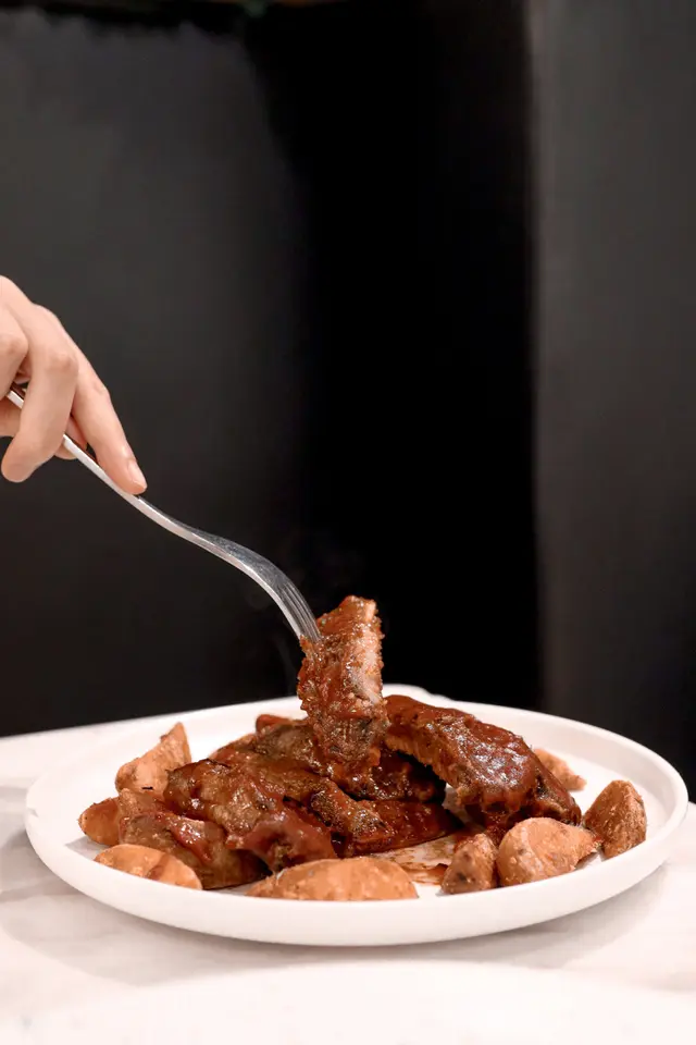 醬燒美國豬肋骨配薯角