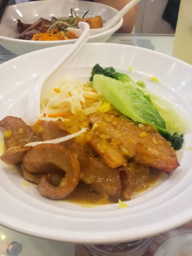 法式咖哩豬頸肉香油飯
