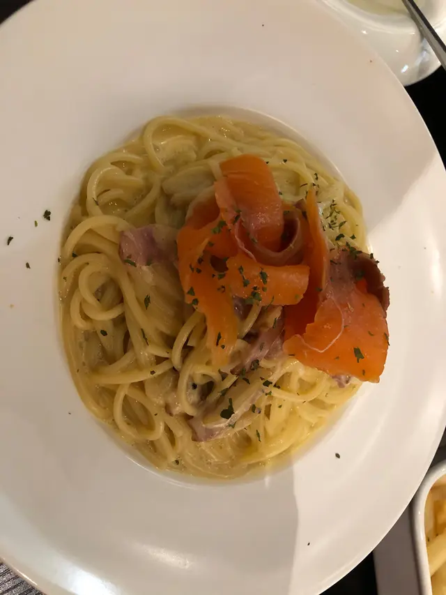 煙三文魚卡邦尼意粉