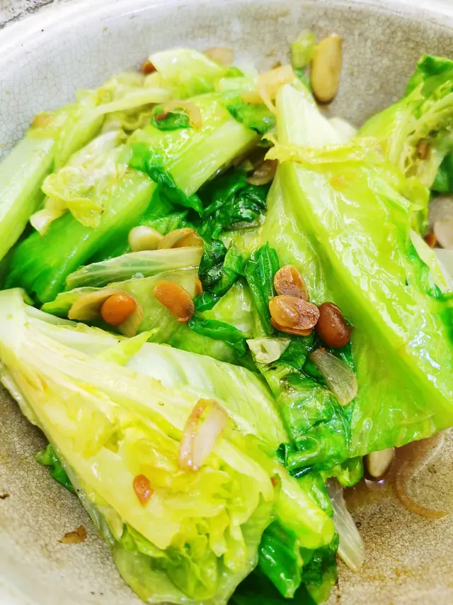 用甜麵豉醬炒生菜,味道有驚喜