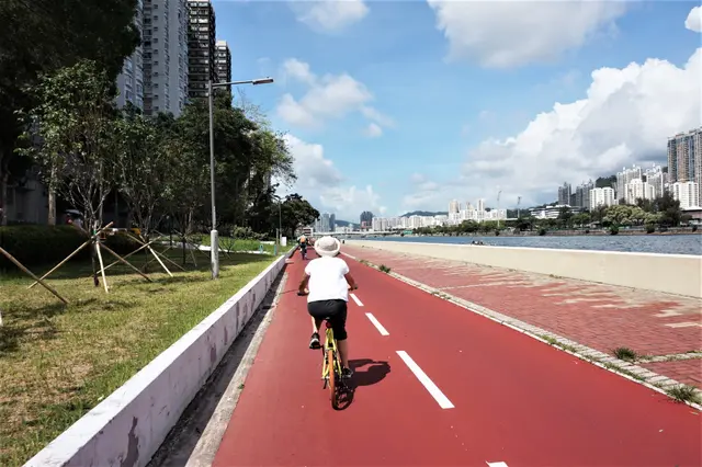 早餐後，借用酒店單車！