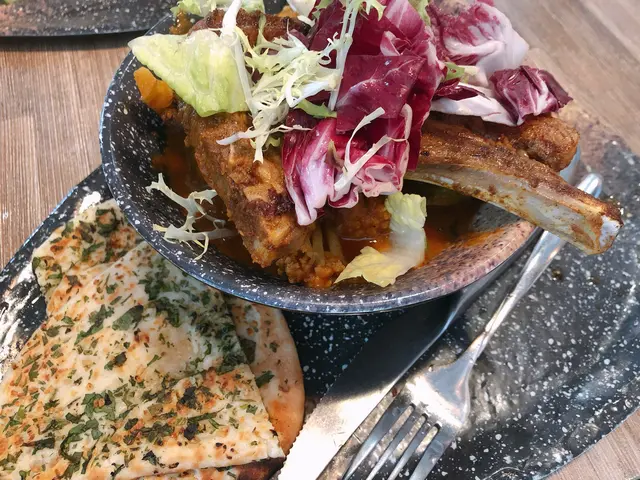 小印度咖喱雜菜羊扒烤餅