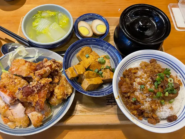 鹽酥雞排滷肉飯