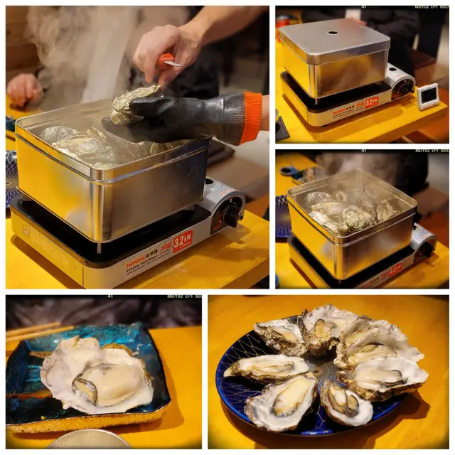 鐵盒燒生蠔（$380/一打）