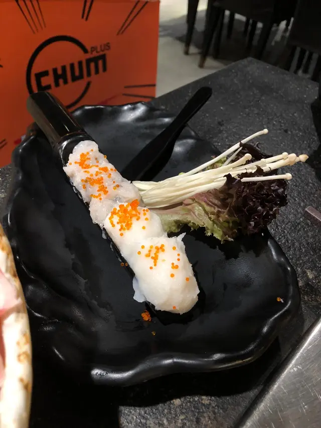 手打鮮蝦滑拼手打鮮墨魚滑