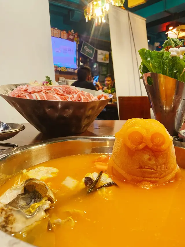 新鮮蟹窩花甲湯底