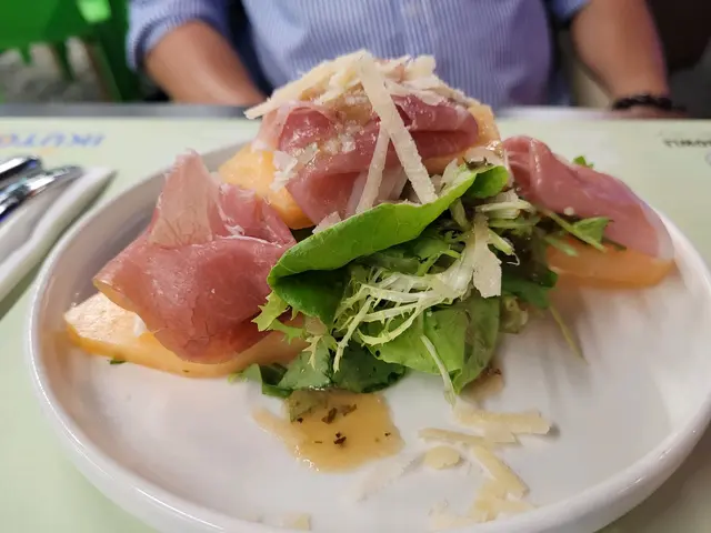 火腿蜜瓜沙律