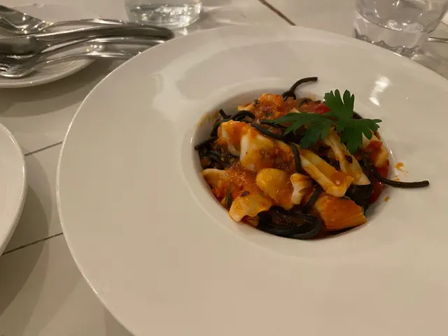 香辣茄汁魷魚墨魚汁意大利粉