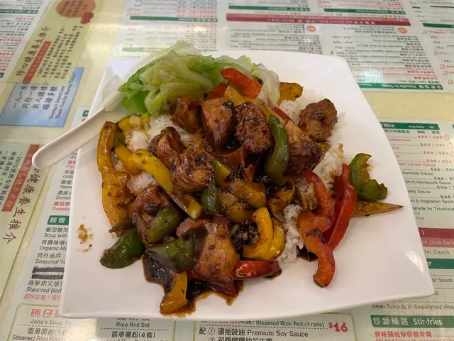 三椒猴頭菇飯