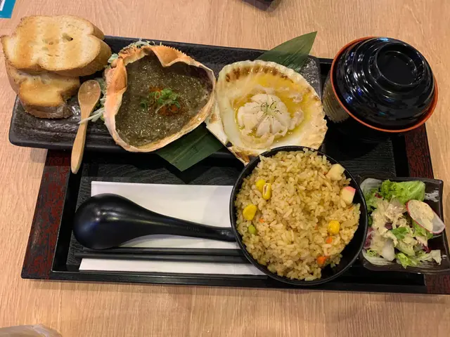 浜燒午餐 (甲羅燒+帆立貝)