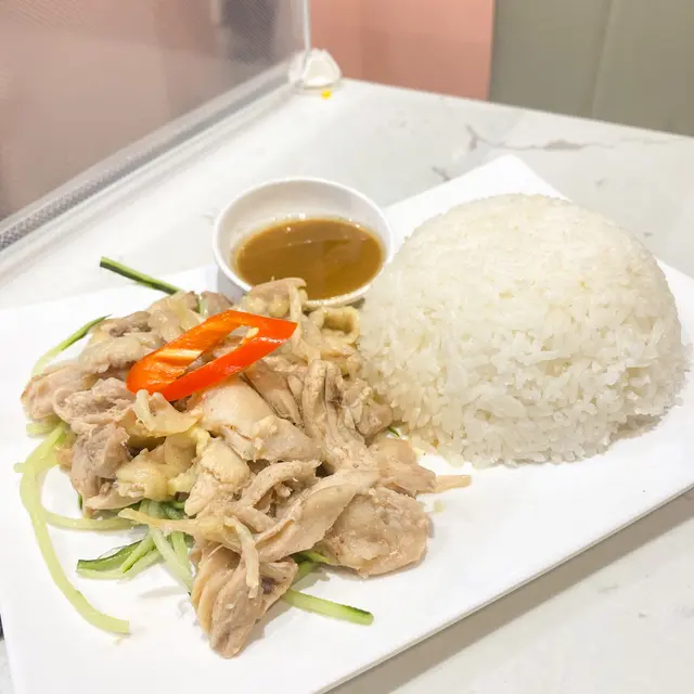 真·手撕雞飯配沙薑汁