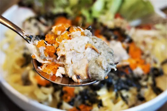 味增蟹醬蟹籽蟹肉扁意粉