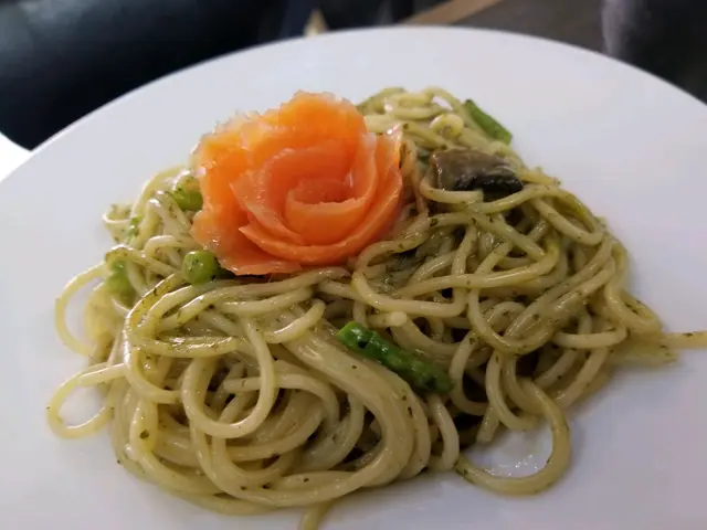 挪威煙三文魚香草白忌廉意粉 