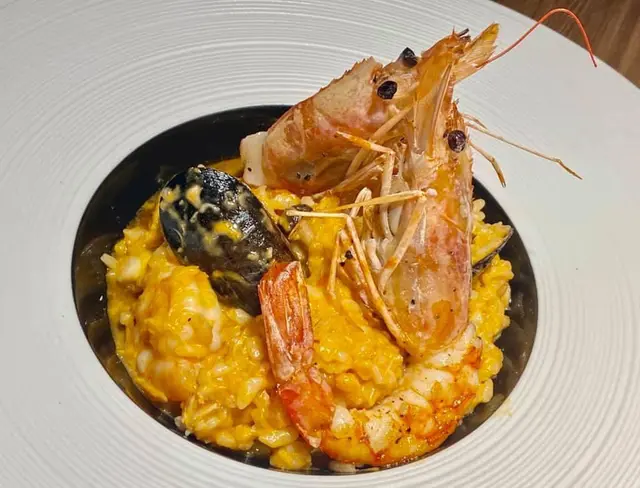 阿根廷紅蝦海鮮意大利飯 Langostinos Risotto with Squid & Shrimp