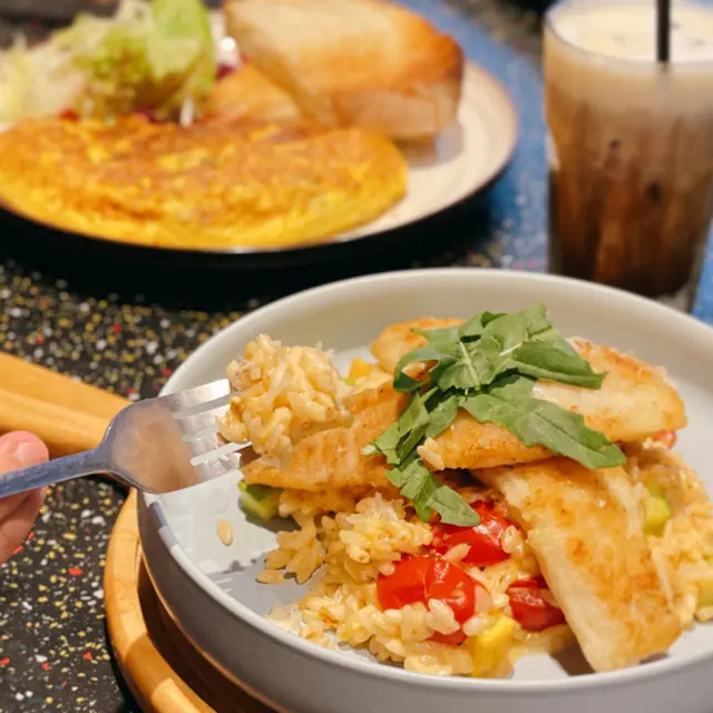 Fish  risotto  with   Cream  Sauce