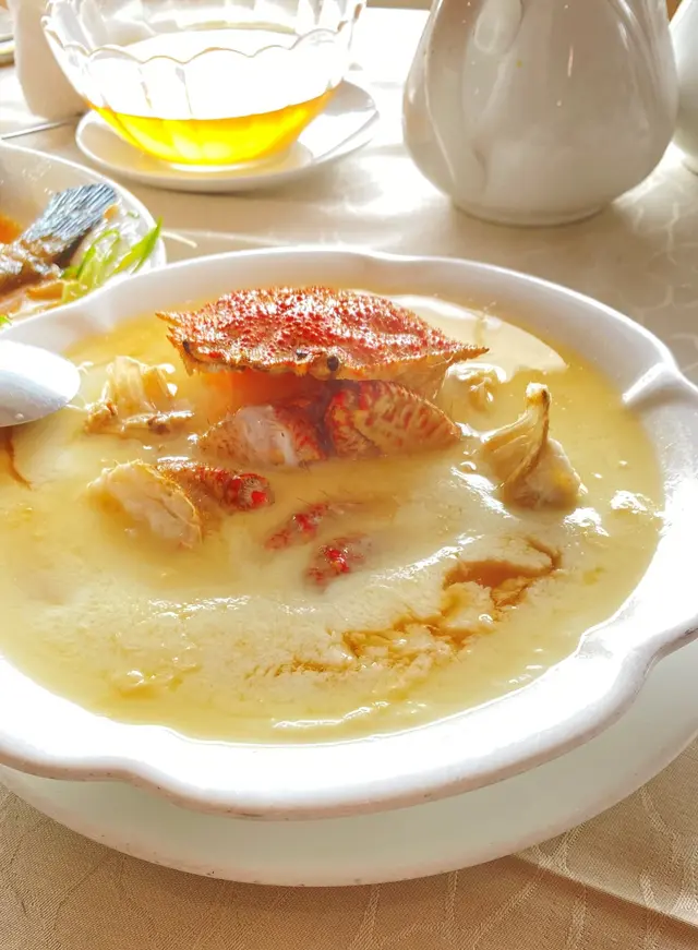 花彫蛋白蒸北海道毛蟹