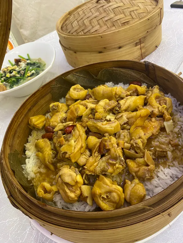 酒香藥膳糯米蒸雞