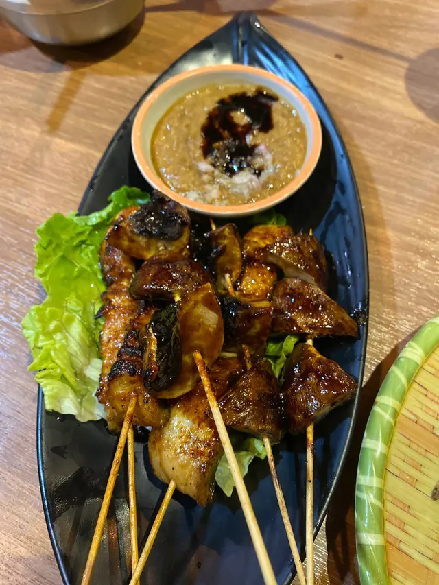 白鱔 +大啡菇串燒