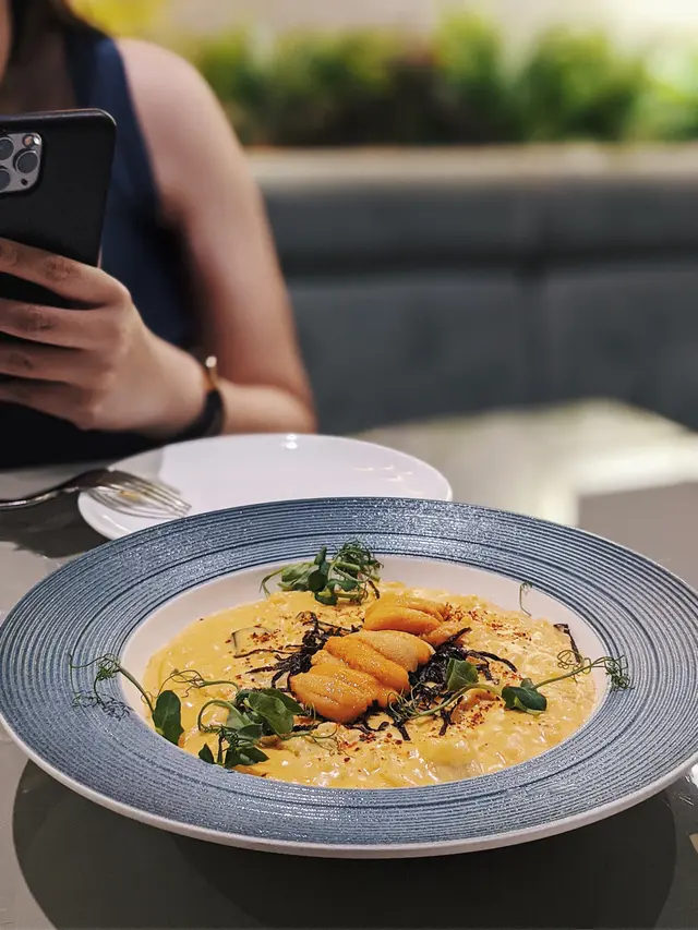 Sea Urchin Risotto w/ Parmarsen & Zucchini 