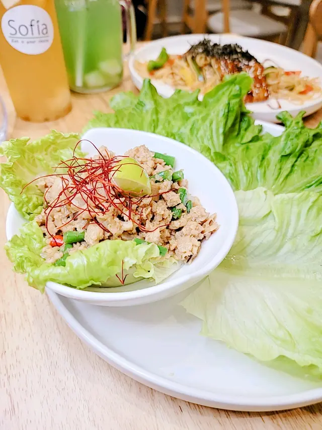 泰式肉碎生菜包