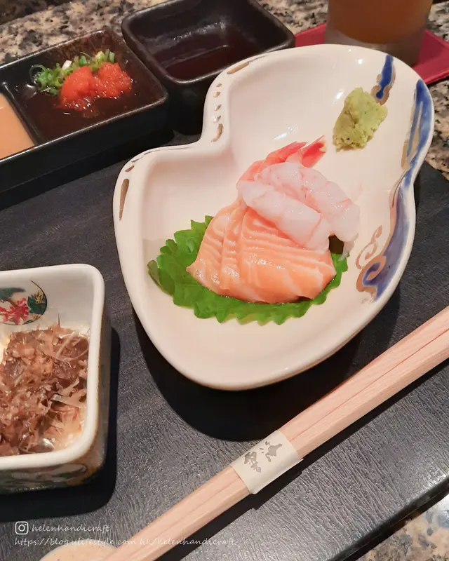 三文魚甜蝦刺身