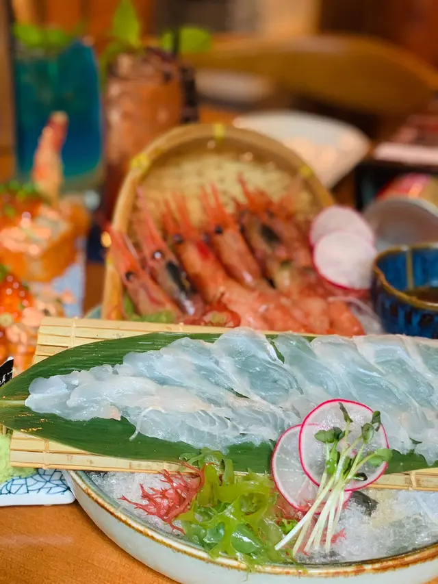 平目魚薄切刺身