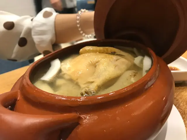 椰子竹笙燉雲吞雞湯