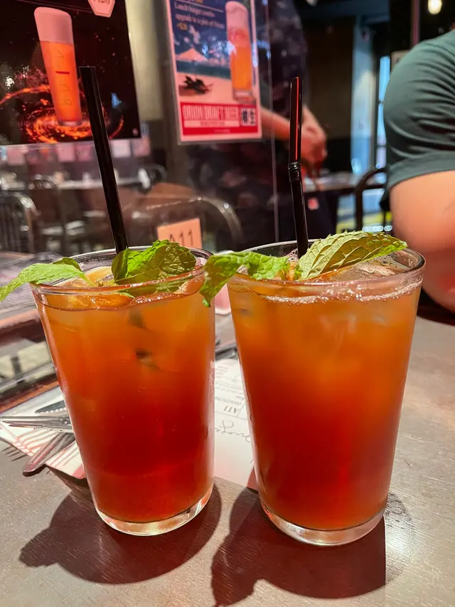 荔枝冰茶、菠蘿冰茶