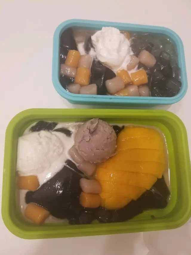 蘆薈仙草芋圓, 鮮芒仙草加芋泥