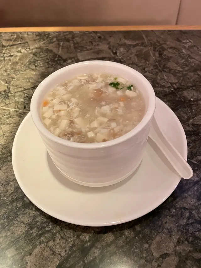 未來牛肉沒喧賓奪主,湯羹口感豐富順滑